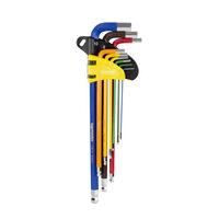 Set 9 chei imbus 1.5-10mm cu bila extra lungi COLOR TMP, Top Master Pro 390173