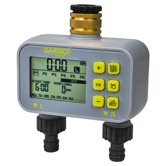 Temporizator electronic dual udare CULTURE GX, Gardex 401206