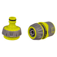 Conector furtun rapidă 1/2" și set de adapt.1/2"-3/4"LUXE GX, Gardex 404316