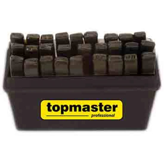 Set poansoane litere, crom 1,5mm-12,5mm 27pcs TMP, Top Master Pro 499991