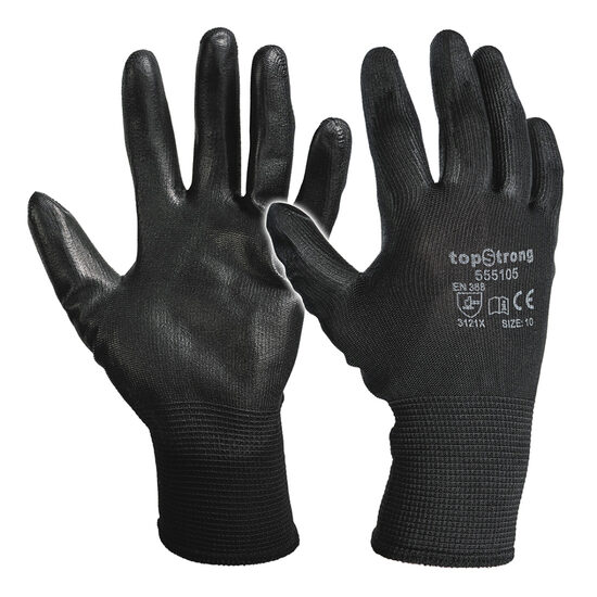 Manusi poliuretan- negru, marime 10, Top Strong 555105