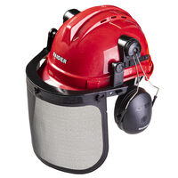 Casca de protectie, viziera cu plasa si protectie urechi RD, Raider Power Tools 561301
