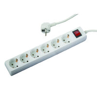Prelungitor 6 prize 1.5mx1.5mm cu intrerupator, Makalon 700765