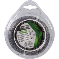 Fir patrat rasucit pt trimmer  Ø2.0mm х 15m gri, Raider Garden Tools 110309