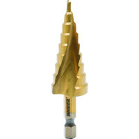 Burghiu conic in trepte HEX 1/4" HSS + TIN ø4-20mm, Raider Pro 150679