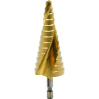 Burghiu conic in trepte HEX 1/4 HSS + TIN ø6-30mm, Raider Pro 150680