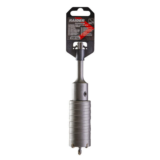 Carota gaurire beton cu tija si burghiu 35mm SDS-plus, Raider Power Tools 154813