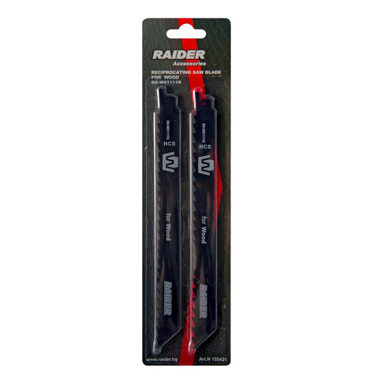 Set 2 lame fierastrau sabie lemn 225x1.25mm RD-WS1111K, Raider Power Tools 155421