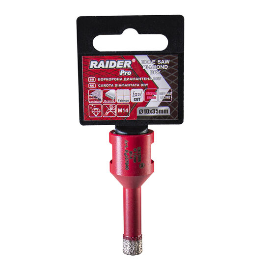Freza diamantata pentru frezare uscata M14 x 10 mm, Raider Power Tools 157840