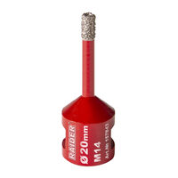 Freza diamantata pentru frezare uscata M14 x 20 mm, Raider Power Tools 157843
