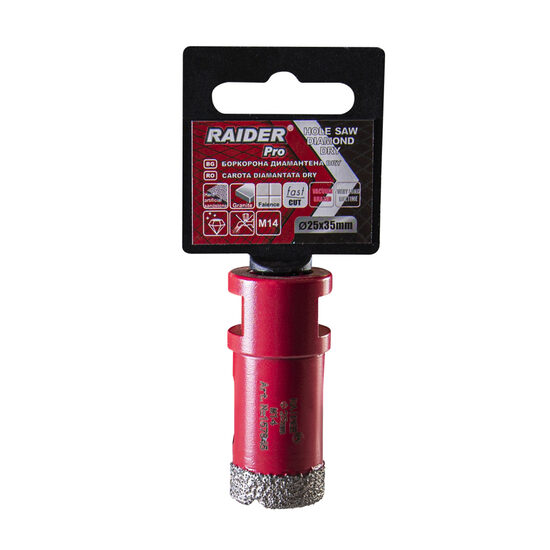 Freza diamantata pentru frezare uscata M14 x 25 mm, Raider Power Tools 157845