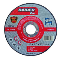 Disc pentru taiat metal 115х2.5х22.2mm RDP, Raider Pro 160122
