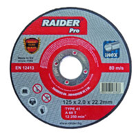 Disc pentru taiat metal 125х2.5х22.2mm RDP, Raider Pro 160124
