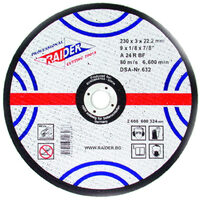 Disc pentru taiat metal 115х3.2х22.2mm, Raider Power Tools 160101