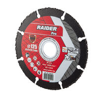 Disc debitare multmaterial cu carbura 125x22.2 mm, Raider Power Tools 160154