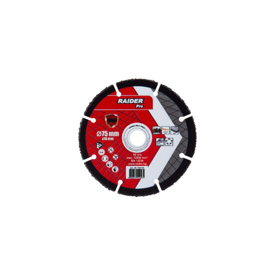 Disc debitare multmaterial cu carbura 75x10 mm, Raider Power Tools 160156