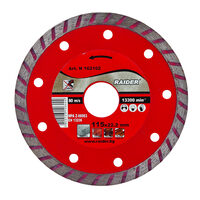 Disc diamantat Turbo 115x22.2mm RD-DD05, Raider Power Tools 162102