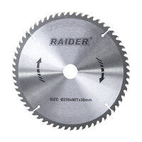 Disc circular pentru lemn 250x60Tx30mm, Raider Power Tools 163117
