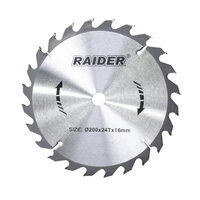 Disc circular pentru lemn 200х24Tх16.0mm, Raider Power Tools 163130