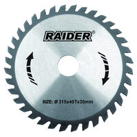 Disc circular pentru lemn 185x60Tx20.0mm, Raider Power Tools 163132