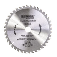 Disc circular pentru lemn 254х40Тх30mm, Raider Power Tools 163151