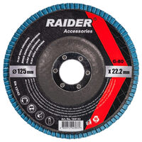 Disc lamelar zirconiu 125mm  G-80, Raider Power Tools 164133