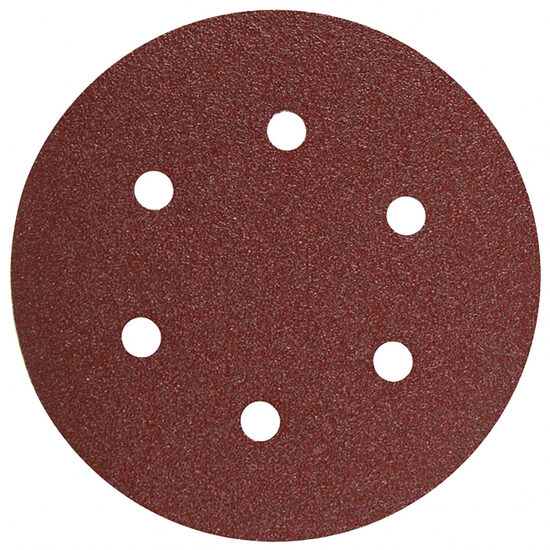 Set 10 discuri abrazive ø150mm K80 pentru slefuitor orbital, Raider Power Tools 180714