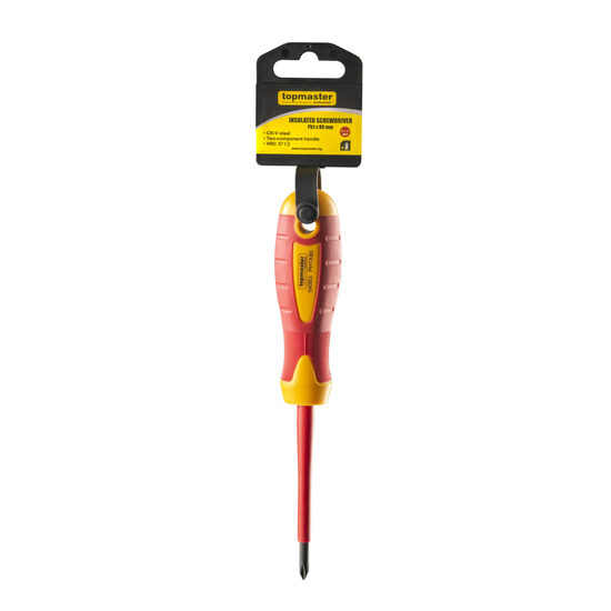 Surubelnita cruce izolata 1000V Ph1x 80mm CR-V TMP, Top Master Pro 220134