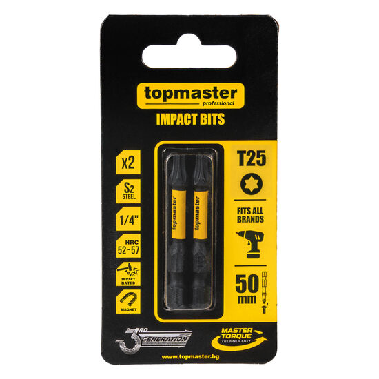 Bit de impact 50mm TX25, 2 buc. TMP, Top Master Pro 338738