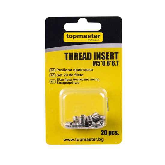 Set 20 de filete M5*0.8*6.7,TMP, Top Master Pro 339705