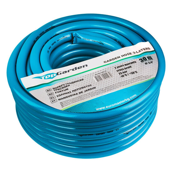 Furtun de gradina 3 straturi 3/4" 30m TG, Top Garden 402118