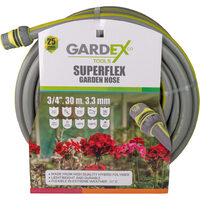 Furtun de gradina SUPERFLEX 3/4", 30m, 3.3mm GX, Gardex 404904