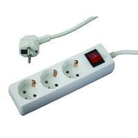 Prelungitor 3 prize 1.5mx1.5mm cu intrerupator, Makalon 700751