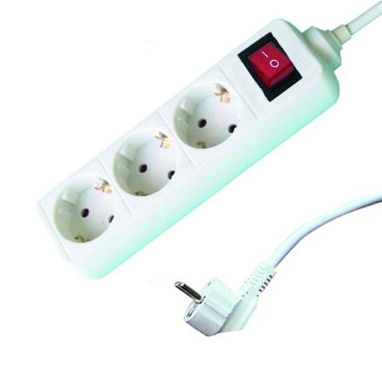 Prelungitor 3 prize 5.0mx1.5mm cu intrerupator, Makalon 700754