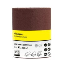 KL 375 J rola 100 x 10000 mm Granula 120 Klingspor 370964                                                                                                                            0 mm Granula 120 Klingspor