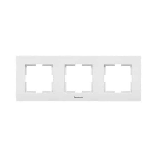 Rama 3 posturi montaj orizontal alb Panasonic Karre Plus P-KPR3O