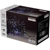 Ghirlanda de exterior 400 LED CW 8m tip cluster IP44 Entac ECL-M400-CW