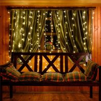 Perdea luminoasa pentru exterior 300 LED 3x3m 8F IP44 Entac ECCL-300WW