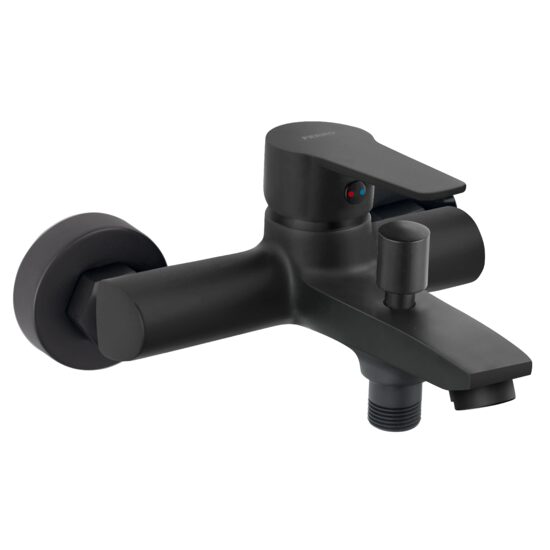 Baterie perete cada/dus Ritto, negru fara accesorii, Ferro BTR1BL