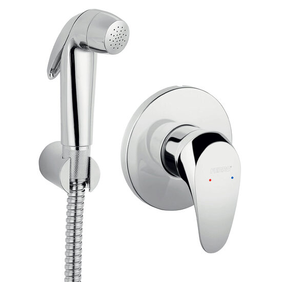 Set 2 in 1: baterie ingropata cu set dus igienic N100B, Ferro BCM7PA-SET1