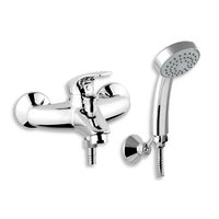Baterie perete cada/dus Metalia 57, crom cu accesorii, Ferro 57020,0