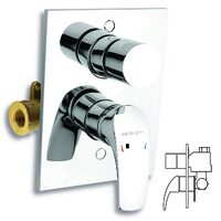 Baterie ingropata cada/dus Metalia 57, crom, Ferro 57050R,0