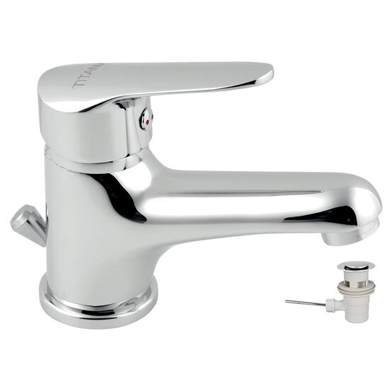 Baterie stativa lavoar Iris New, crom cu ventil , Ferro 94401,0