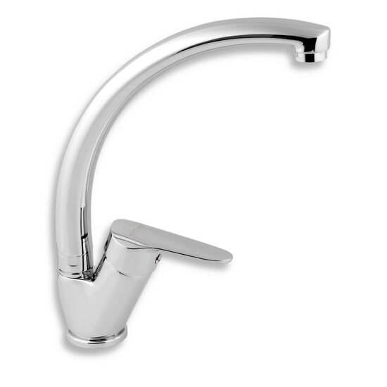 Baterie stativa spalator Iris New, crom cu pipa lebada, Ferro 94414,0