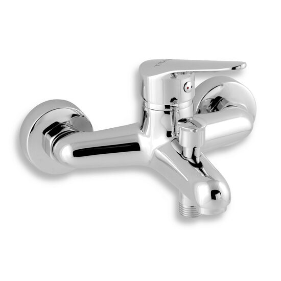 Baterie perete cada/dus Iris New, crom fara accesorii, Ferro 94420/1,0