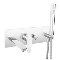 Baterie ingropata cada/dus Algeo, crom cu pipa si set dus, Ferro BAG11P