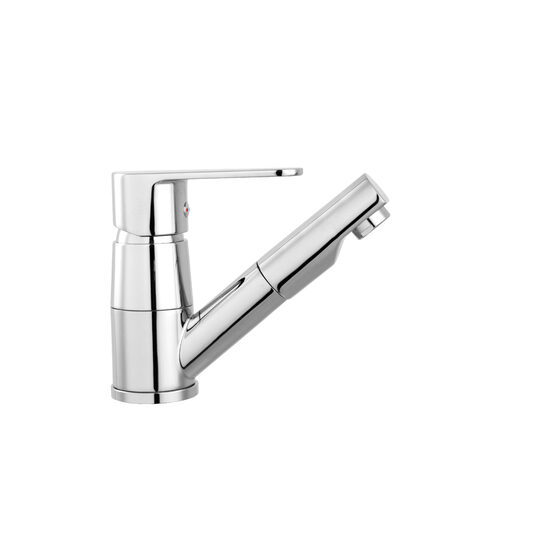 Baterie stativă lavoar Algeo cu duș extractibil, crom, Ferro BAG2APO