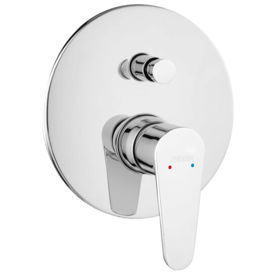 Baterie ingropata cada/dus Algeo, crom, Ferro BAG7P