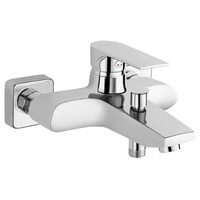 Baterie perete cada/dus Square, crom fara accesorii, Ferro BAQ1