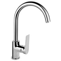 Baterie stativa spalator Square, crom cu pipa lebada, Ferro BAQ4